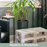 thumbnail of DELUKE® Blumenständer Holz LURI - 70cm hoch, MDF, Metallgestell | Dekoständer für Blumen Pflanzenregal Pflanzenständer