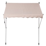 thumbnail of Outsunny Toldo Manual Retráctil 200x150 cm con Manivela de Aluminio Ángulo Ajustable Protección Solar para Terraza Balcón Jardín Patio Beige