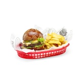 thumbnail of Cestini da servizio stile fast food., HENDI, Nero, 6 pezzi, 275x175x(H)38mm
