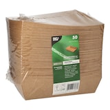 thumbnail of 50 Snacktrays, Pappe "pure" 4 cm x 11 cm x 16 cm braun