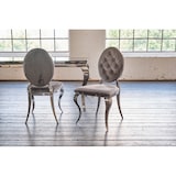 thumbnail of KAWOLA Stuhl LINDA Esszimmerstuhl Barock Velvet grau