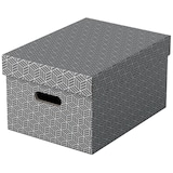 thumbnail of ESSELTE Boîte de rangement/cadeau, lot de 3, format médium, gris, 628283