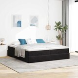 thumbnail of vidaXL Ottoman-Bett mit Matratzen Schwarz 200x200 cm Samt