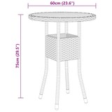 thumbnail of vidaXL 3-tlg. Garten-Bistro-Set Poly Rattan Grau