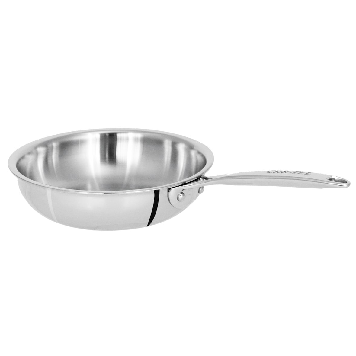 Mini poêle inox Castel'Pro fixe  Ø10cm