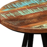 thumbnail of Helloshop26 - Set aus zwei Designer-Barhockern Sitzfläche aus recyceltem Massivholz und Stahl 1202193