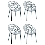thumbnail of 4er Set stapelbare tuinstoelen Hope grijs