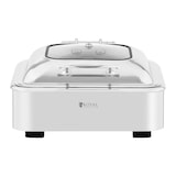 thumbnail of Helloshop26 - Chafing dish GN 2/3 professional fondo piatto (acciaio inox, vetro temperato, 5,3 litri, 1 contenitore GN 2/3, manico 14_0004234