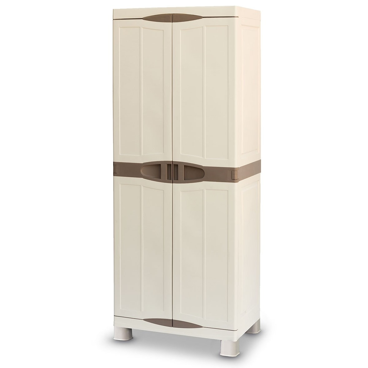 Opbergkast 2 deuren 4 planken 70 x 47 x 184 cm 4 voeten Capaciteit 100 kg max INTEC