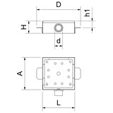 thumbnail of Sumidero sifónico inoxidable salida horizontal 300x300 mm.