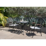 thumbnail of METRO PROFESSIONAL Mesa de restaurante Cassiopia, aço/alumínio, 70 x 70 cm, quadrada, cinzento