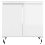 thumbnail of vidaXL Badschrank Hochglanz-Weiß 58x33x60 cm Holzwerkstoff