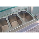 thumbnail of Combisteel Pizzatisch 136 cm mit Granitplatte – 3 Türen, Kühlaufsatz für GN-Behälter