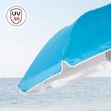 thumbnail of Aktive Guarda-sol de praia dobrável compacto 8 varetas 180 cm azul