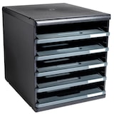 thumbnail of Exacompta 303714D 1x MODULO modulaire ladenbox met 5 open laden voor A4+ documenten, Ecoblack, zwart