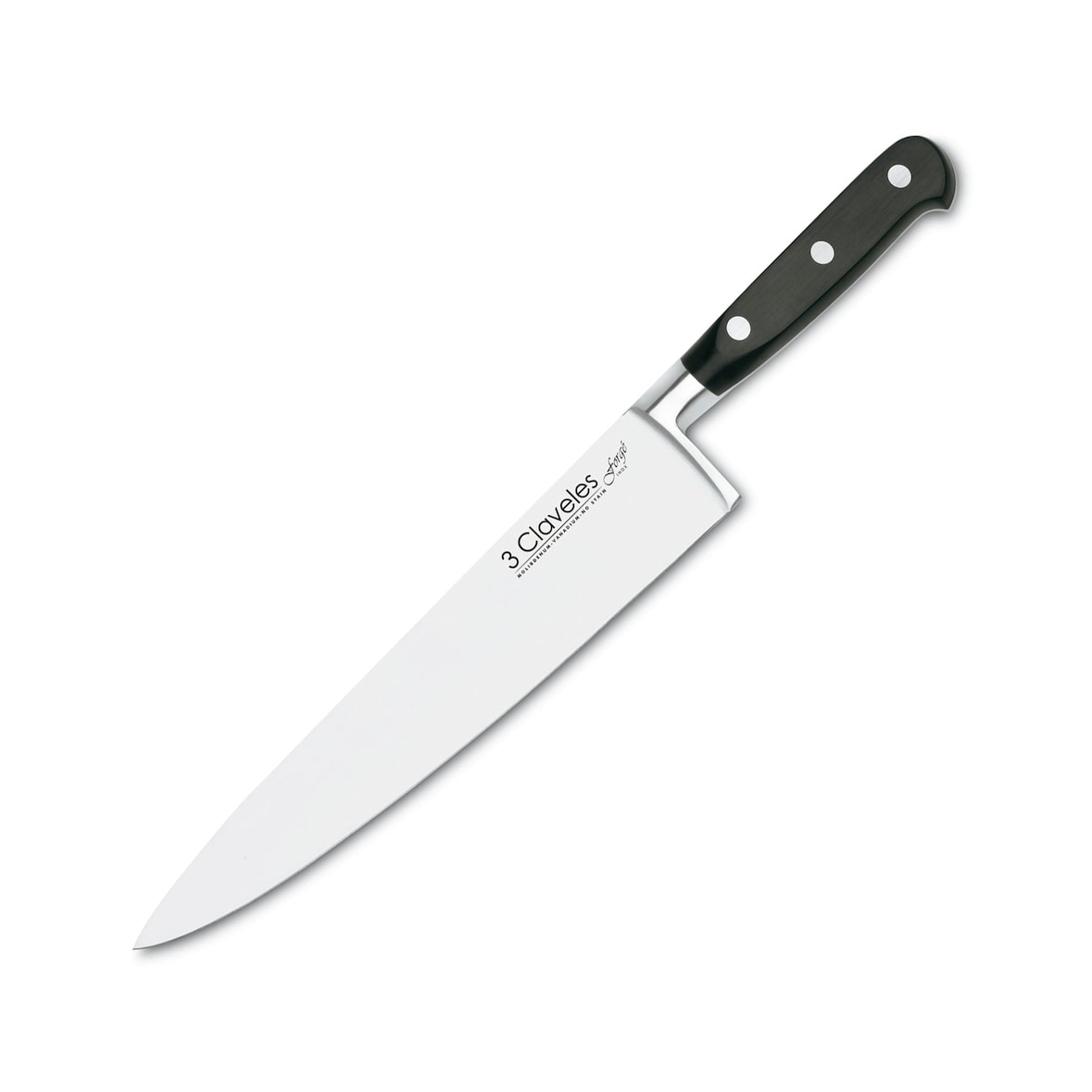3 Claveles Forgé - Cuchillo Cocinero Profesional 25 cm Acero Inoxidable