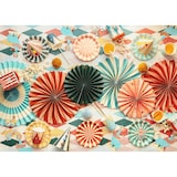 thumbnail of Pappteller 18cm mit Streifen und Sternen Partyteller Einwegteller plastikfrei Partygeschirr Geburtstag Kindergeburtstag Partydeko Tischdeko