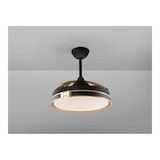 thumbnail of Ventilador con aspas desplegables HERON led negro motor DC SCHULLER