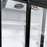 thumbnail of Romux® Glastürkühlschrank MA 600 Liter 2 Türen Glasschiebe | Professioneller Getränkekühlschrank mit Glastür & LED
