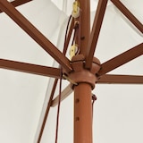 thumbnail of vidaXL Sonnenschirm mit Holzmast Sandfarben 299x240 cm