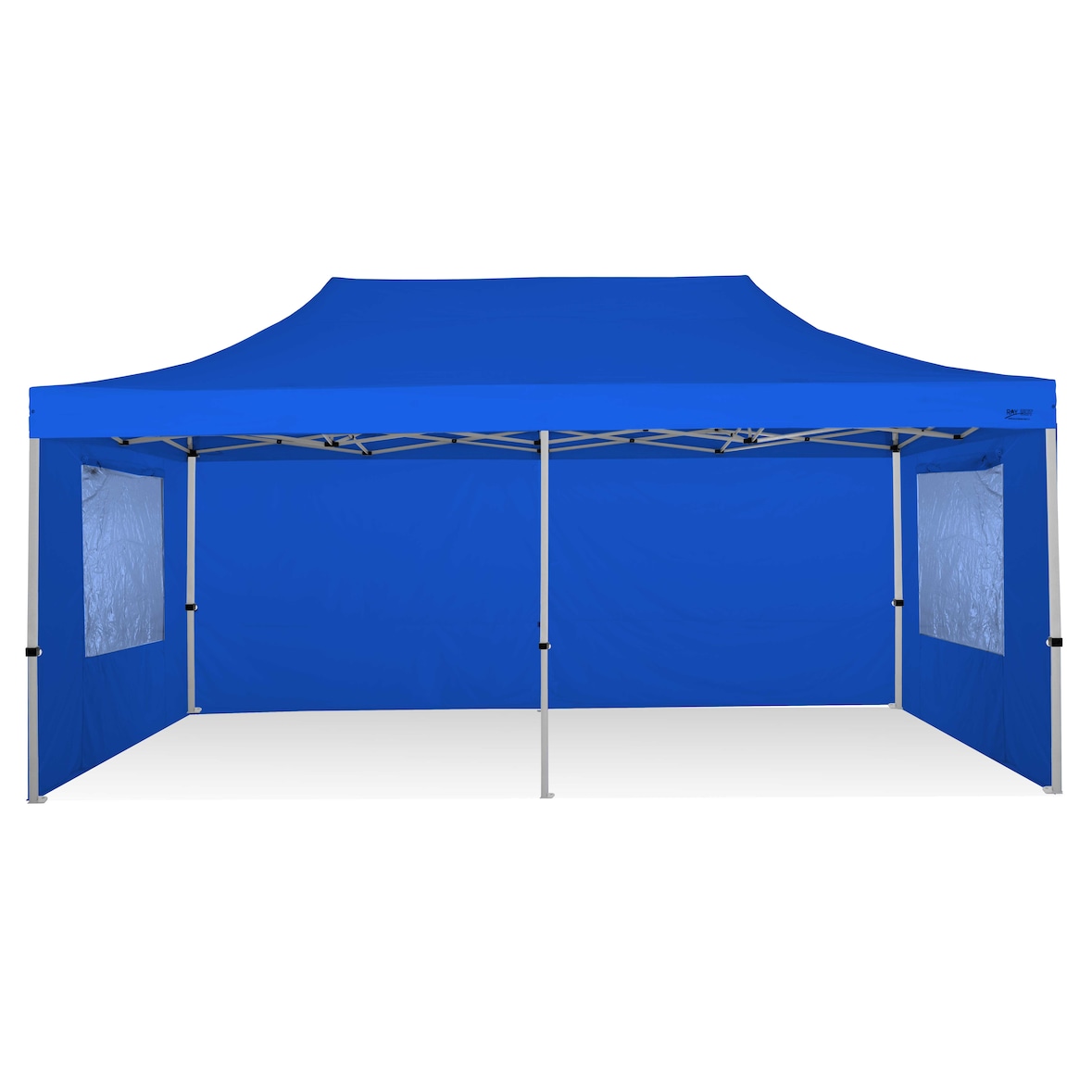 RAY BOT Gazebo pieghevole 3x6 blu professionale con finestre PVC 350g
