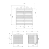 thumbnail of Quiosco de madera M149 – 205 x 199 cm – 4 m²
