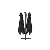 thumbnail of METRO PROFESSIONAL Guarda-sol duplo quadrado, alumínio, 3 x 3 m, com manivela, repelente de água, antracite/cinzento