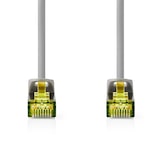 thumbnail of Nedis Cat 8.1-Netzwerkkabel - S/FTP - RJ45 Stecker - RJ45 Stecker - 3.00 m - Rund - LSZH - Grau - Label