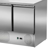 thumbnail of Tavolo refrigerato per preparazione inox 2 porte 176L 900x700mm. Banco frigo per bar, ristorante e ristorazione.