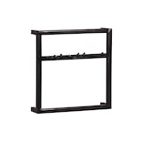 thumbnail of SIT Möbel Wandregal-Set | 3-teilig | Halterung für 4 Flaschen und 9 Gläser | Metall | Serie THIS & THAT | antikschwarz