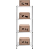 thumbnail of Royal Catering Scaffale metallico - 70 x 40 x 180 cm -  - 200 kg