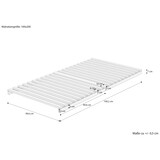 thumbnail of Niederflurbett metallfrei 100x200 Futon metallfreier Lattenrost, Fichte unbehandelt V-60.97-10 ohne Zubehör