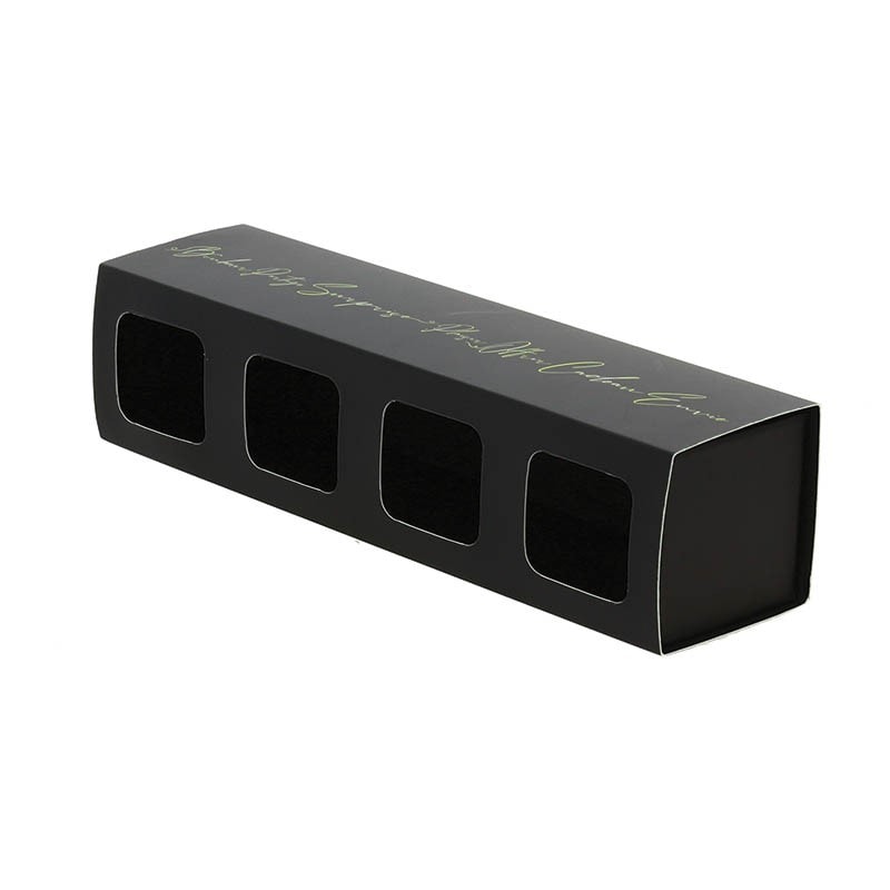 CREAPAK Signature fourreau - carton pour 4 verrines 90 grs 27.2x7x6.6 cm - carton de 60