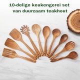 thumbnail of Bikolo® Keukengerei Set 10-Delig + Houder - Houten Spatel - Spatels - Kookgerei Set - Spatelset