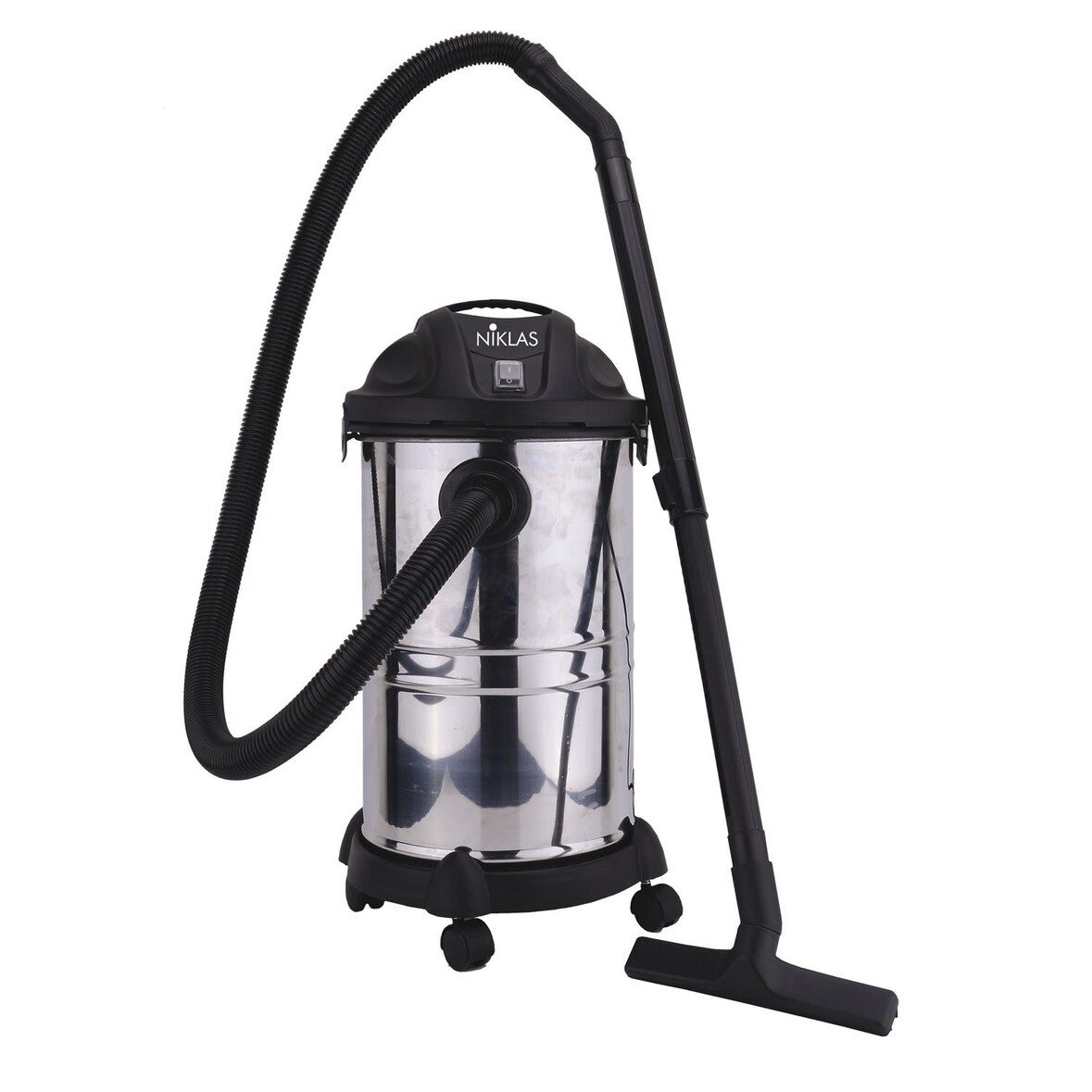 Bidone aspiratutto aspiracenere solidi e liquidi acciaio Inox Lt. 30 Niklas Domo Rac