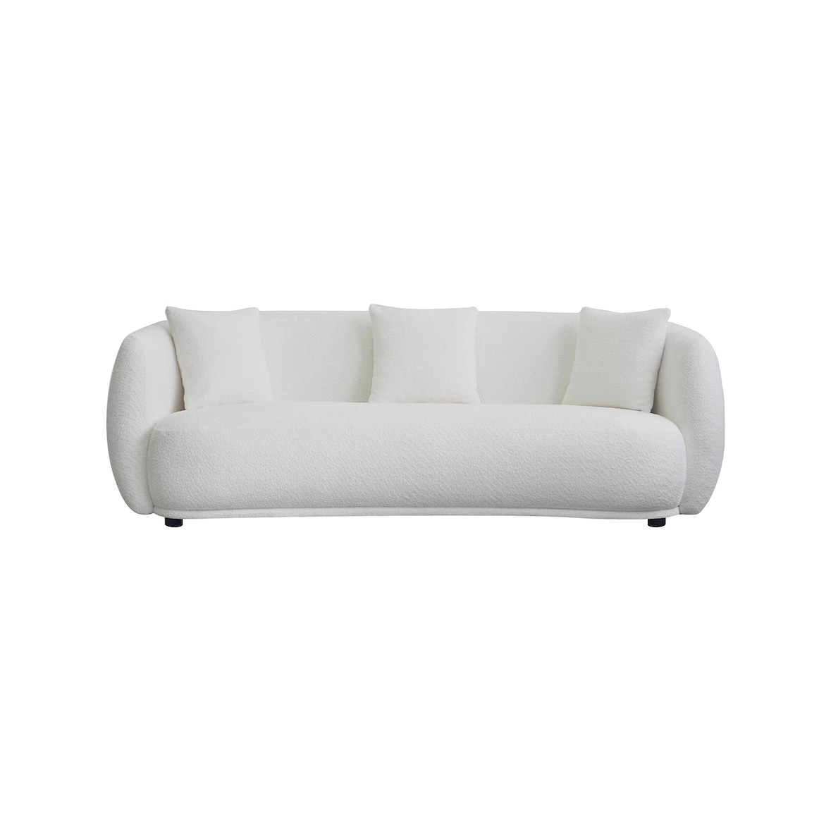 KAWOLA Sofa RADA 3-Sitzer Stoff cremeweiß