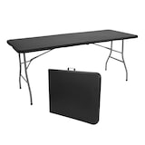 thumbnail of Conjunto Plegable Mesa con 2 Bancos de 180cm Catering Negro O91