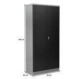 thumbnail of PROREGAL Stahlschrank BEE mit 9 lackierten Fachböden | HxBxT 195x92x60cm | Grau-Antrhazit | Werkstattschrank Werkzeugschrank Aktenschrank