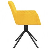thumbnail of Chaises pivotantes à manger lot de 2 Jaune Velours Modèle Elmorin