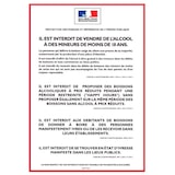 thumbnail of Affichage obligatoire débits de boisson à emporter 14,85 x 21 cm (A5)