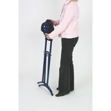 thumbnail of PROREGAL Klappbare Stehhilfe | Sitzhöhe 61-86cm | Tragfähigkeit 80kg | Polyurethane-Sitz | mit Transportrollen | Schwarz/Schwarz