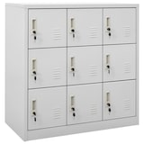 thumbnail of vidaXL Schließfachschrank Hellgrau 90x45x92,5 cm Stahl