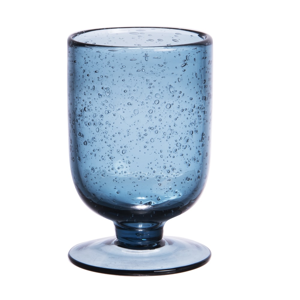 Stielglas Gordes Bullé 25 cl blau x6 - Glas Table Passion