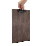 thumbnail of Securit® Walnussholz-Speisekartenhalter - Holzpaneel mit Klemme