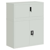 thumbnail of vidaXL Aktenschrank Hellgrau 90x40x110 cm Stahl