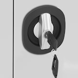 thumbnail of Fromm & Starck Armário de metal - 180 cm - 4 prateleiras - cinza