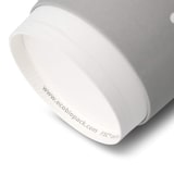 thumbnail of greenbox - Pappbecher doppelwandig Winter "Schneeflocke", 300 ml / 12 oz, Ø 90 mm, grau, 500 St.