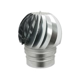 thumbnail of Fumaiolo comignolo girevole zincato base tonda con attacco femmina - 25cm