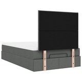 thumbnail of vidaXL Ottoman-Bett mit Matratze Dunkelgrau 120x190 cm Stoff
