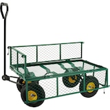 thumbnail of tectake Carrinho de transporte com capa interna + engate de reboque máx. 350 kg  Verde